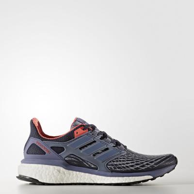 Adidas Womens Energy Boost Running Shoes - Black/Purple - main image