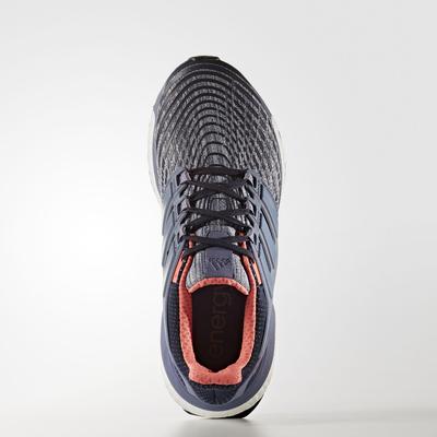 Adidas Womens Energy Boost Running Shoes - Black/Purple - main image