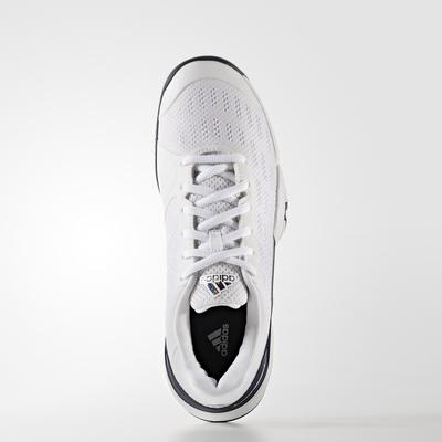 Adidas Kids Barricade Tennis Shoes - White/Navy - main image