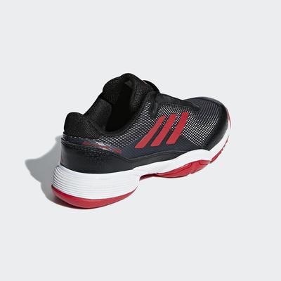 Adidas Kids Barricade Club Tennis Shoes - Black/White/Red - main image