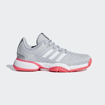 Adidas Kids Barricade 2018 Tennis Shoes - Silver/Pink