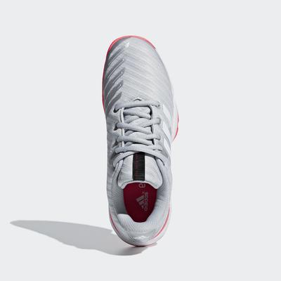 Adidas Kids Barricade 2018 Tennis Shoes - Silver/Pink - main image