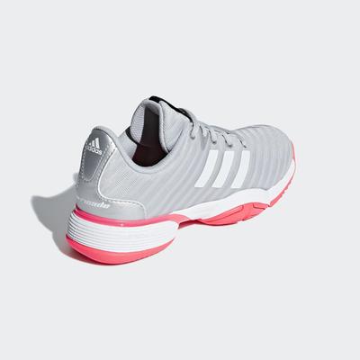 Adidas Kids Barricade 2018 Tennis Shoes - Silver/Pink - main image