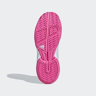 Adidas Kids Adizero Club Tennis Shoes - White/Pink - main image