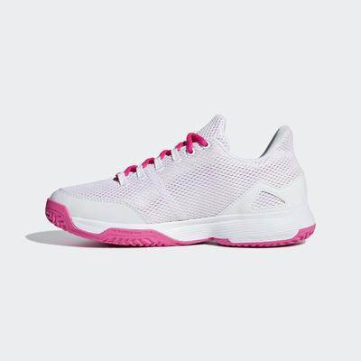 Adidas Kids Adizero Club Tennis Shoes - White/Pink - main image
