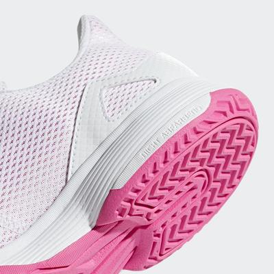 Adidas Kids Adizero Club Tennis Shoes - White/Pink - main image