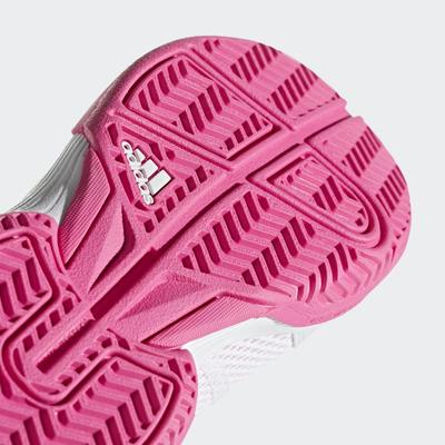 Adidas Kids Adizero Club Tennis Shoes - White/Pink - main image