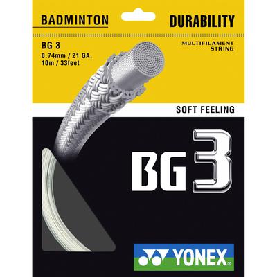 Yonex BG3 Badminton String Set - White - main image