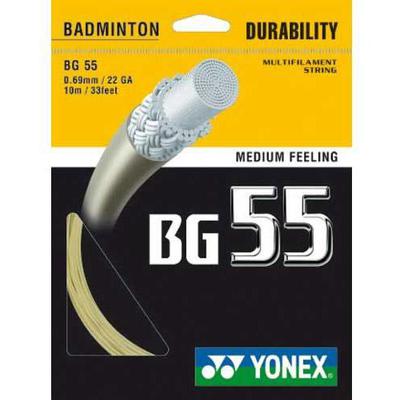 Yonex BG55 Badminton String Set - White - main image