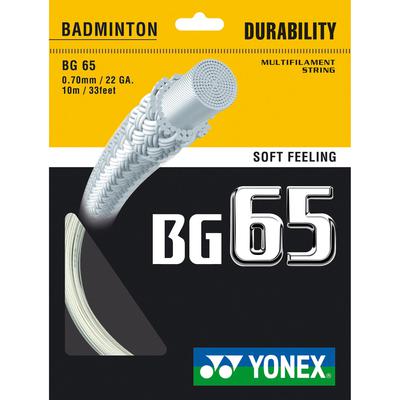Yonex BG65 Badminton String Set - White - main image