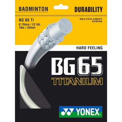 Yonex BG65Ti Badminton String Set - White - main image