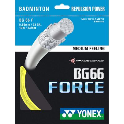 Yonex BG66 Force Badminton String Set - Yellow - main image