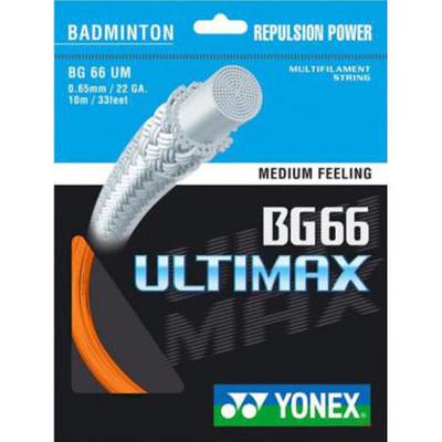 Yonex BG66 Ultimax Badminton String Set - Orange - main image