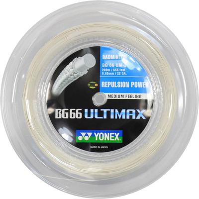 Yonex BG66 Ultimax 200m Badminton String Reel - White