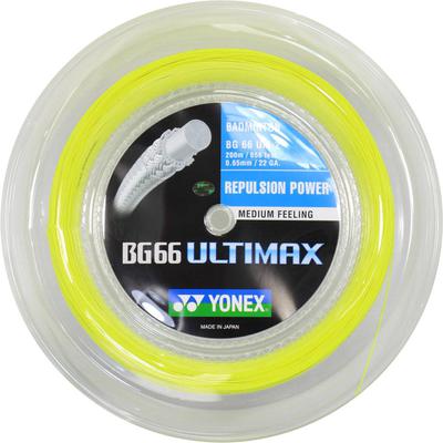 Yonex BG66 Ultimax 200m Badminton String Reel - Yellow - main image