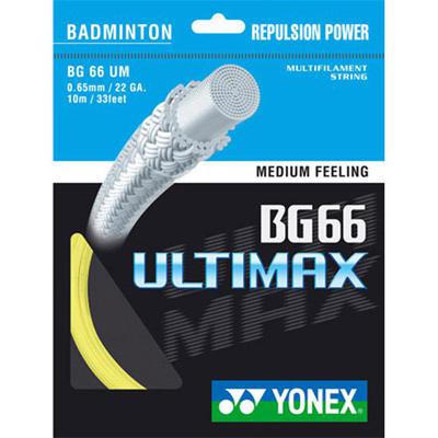 Yonex BG66 Ultimax Badminton String Set - Yellow - main image