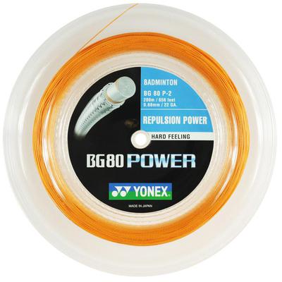 Yonex BG80 Power 200m Badminton String Reel - Orange