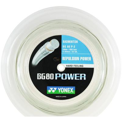 Yonex BG80 Power 200m Badminton String Reel - White