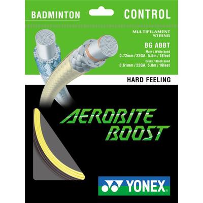 Yonex Aerobite Boost Badminton String Set - Grey/Yellow