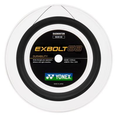 Yonex Exbolt 68 200m Badminton String Reel - Black - main image