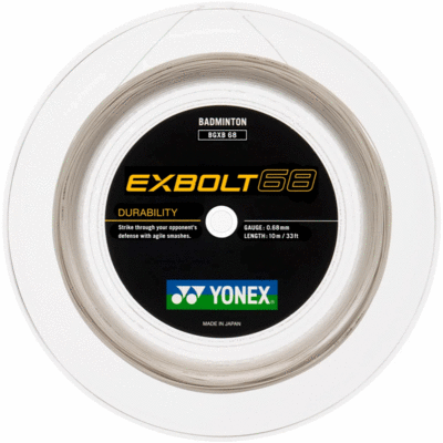 Yonex Exbolt 68 200m Badminton String Reel - White - main image