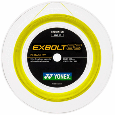 Yonex Exbolt 68 200m Badminton String Reel - Yellow - main image