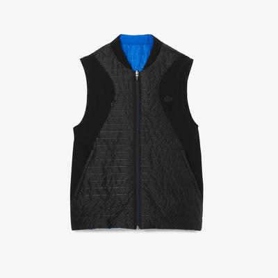 Lacoste Mens Sport Padded And Reversible Vest Jacket - Black/Blue - main image