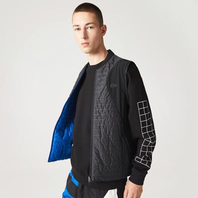 Lacoste Mens Sport Padded And Reversible Vest Jacket - Black/Blue - main image