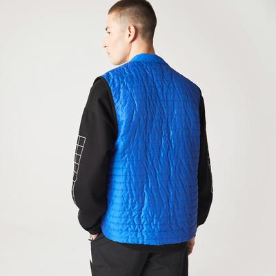 Lacoste Mens Sport Padded And Reversible Vest Jacket - Black/Blue - main image