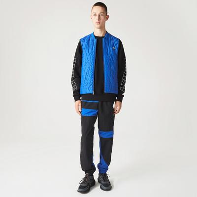 Lacoste Mens Sport Padded And Reversible Vest Jacket - Black/Blue - main image