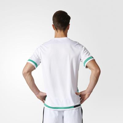 Adidas Mens Roland Garros Tournament Tee - Green/White - main image