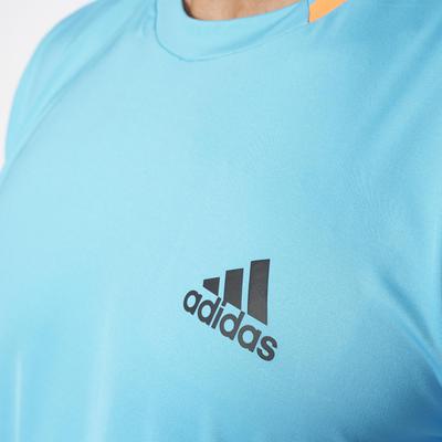 Adidas Mens Advantage Tee - Samba Blue/Black - main image