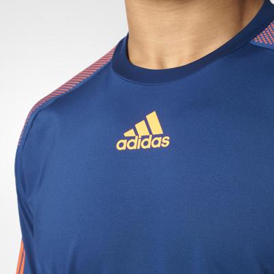 Adidas Mens Barricade Tee - Blue/Orange - main image