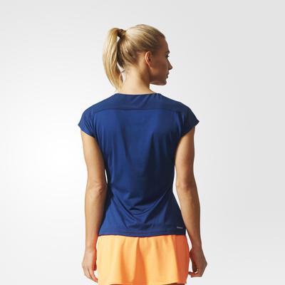 Adidas Womens Melbourne Tee - Mystery Blue - main image