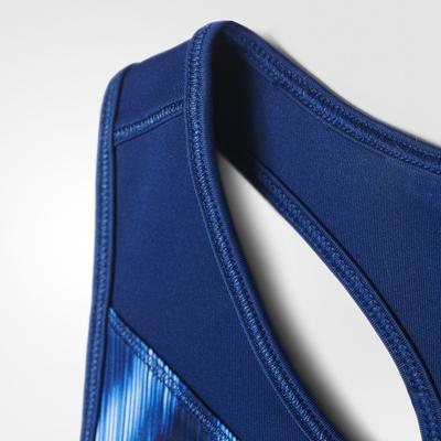 Adidas Girls Printed Graphic Bra - Mystery Blue - main image