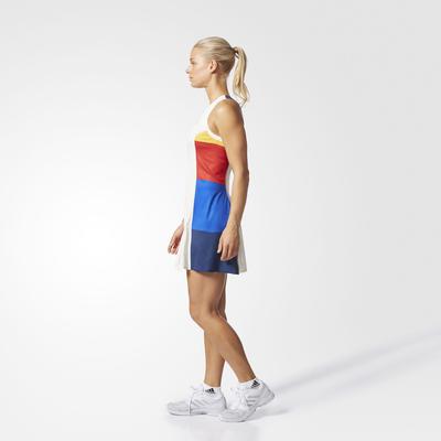 Adidas Womens New York Colourblock Dress - Chalk White/Multi-Colour - main image