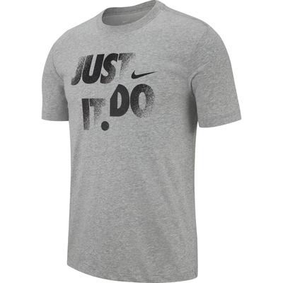 Nike Mens Dri-FIT Training Top - Dark Grey Heather/Black - main image