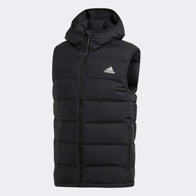 Adidas Mens Helionic Hooded Down Vest - Black - main image