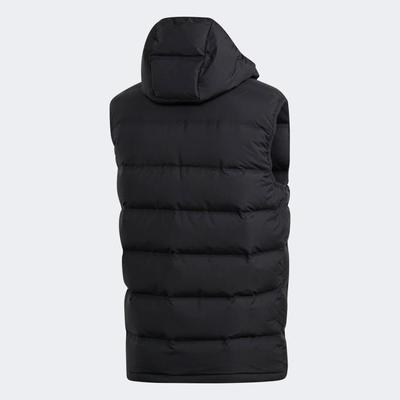 Adidas Mens Helionic Hooded Down Vest - Black - main image