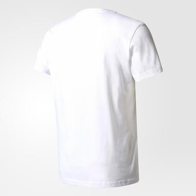Adidas Mens Roland Garros Graphic Tee - White
