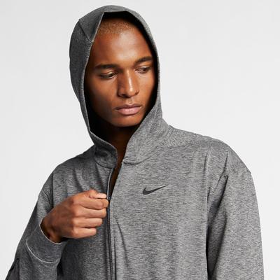 Nike Mens Yoga Full-Zip Hoodie - Black/Heather - main image