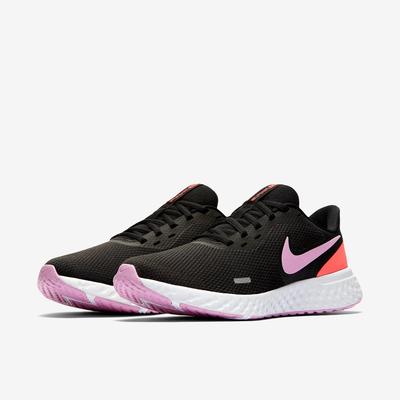 Nike Womens Revolution 5 Running Shoes - Black/Flash Crimson - main image