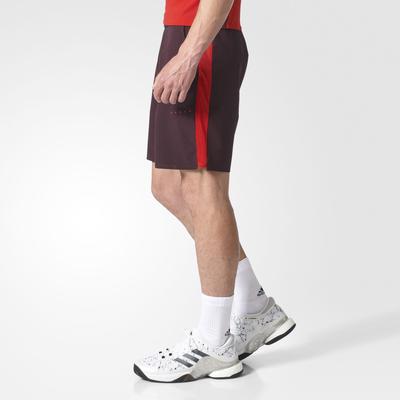 Adidas Mens Barricade Bermuda Shorts - Dark Burgundy/Scarlet Red - main image