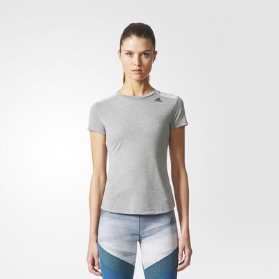 Adidas Womens Prime Mix Training Tee - Solid Grey - main image