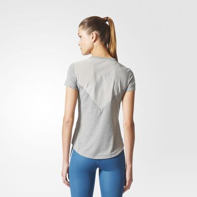 Adidas Womens Prime Mix Training Tee - Solid Grey - main image