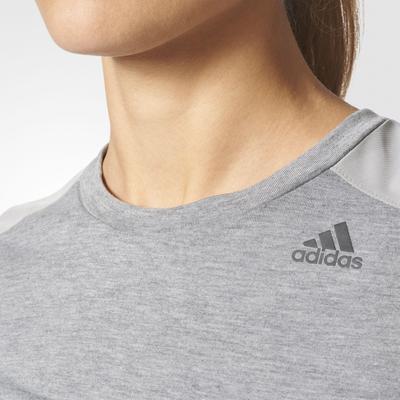 Adidas Womens Prime Mix Training Tee - Solid Grey - main image