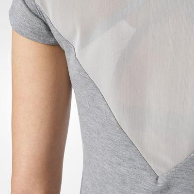 Adidas Womens Prime Mix Training Tee - Solid Grey - main image