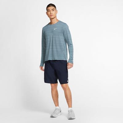 Nike Mens Challenger 9 Inch Tennis Shorts - Obsidian/Reflective Silver - main image