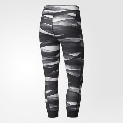 Adidas Womens Techfit 3/4 Tights - Grey Print - main image