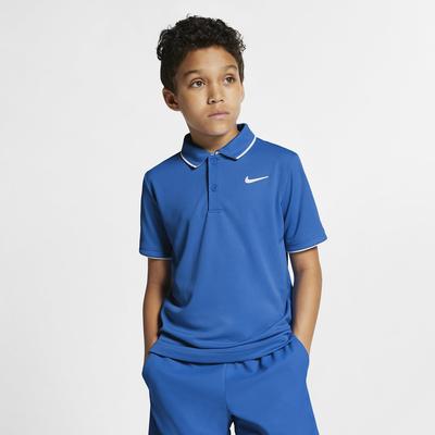 Nike Boys Dri-FIT Tennis Polo - Signal Blue